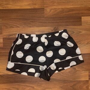 Victoria's Secret Black and White Polka Dot Pajama Shorts | Small